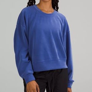 lululemon athletica Blue Crew Neck Sweater